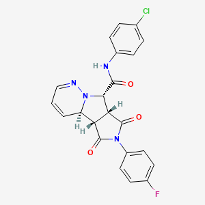 (3aR,4S,9aR,9bS)-N-(4-chlorophenyl)-2-(4-fluorophenyl)-1,3-dioxo-3a,4,9a,9b-tetrahydropyrrolo[1,2]pyrrolo[3,5-b]pyridazine-4-carboxamide
