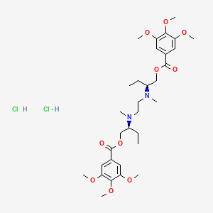 molecular formula C32H50Cl2N2O10 B1258843 Butobendine dihydrochloride 