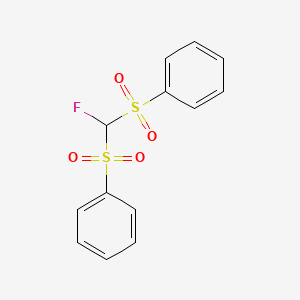 molecular formula C13H11FO4S2 B1258845 Fluorobis(phenylsulfonyl)methane CAS No. 910650-82-7