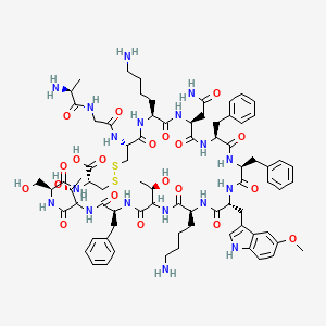 molecular formula C77H106N18O20S2 B1258849 5-Methoxy-8-trp-somatostatin CAS No. 76689-49-1