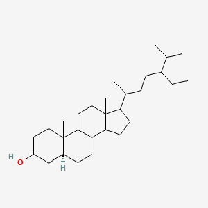 molecular formula C29H52O B1258854 (5S)-17-(5-ethyl-6-methylheptan-2-yl)-10,13-dimethyl-2,3,4,5,6,7,8,9,11,12,14,15,16,17-tetradecahydro-1H-cyclopenta[a]phenanthren-3-ol 