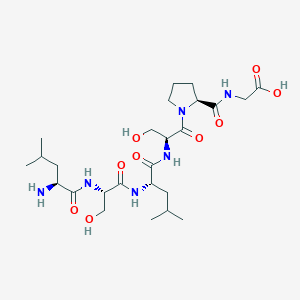 B12588544 L-Leucyl-L-seryl-L-leucyl-L-seryl-L-prolylglycine CAS No. 872599-05-8