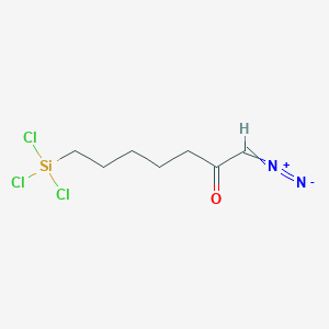 1-Diazonio-7-(trichlorosilyl)hept-1-en-2-olate