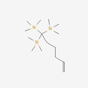 (Hex-1-ene-6,6,6-triyl)tris(trimethylsilane)