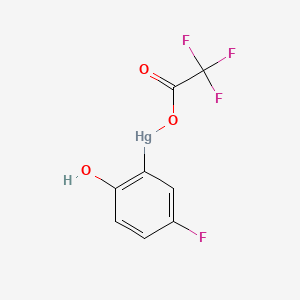 molecular formula C8H4F4HgO3 B1258860 2-((Trifluoroacetoxy)mercuri)-4-fluorophenol CAS No. 84332-82-1