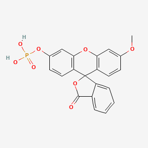 molecular formula C21H15O8P B1258866 3-O-methylfluorescein 6-phosphate 