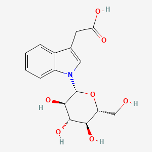 molecular formula C16H19NO7 B1258872 N-β-D-吡喃葡萄糖基吲哚-3-乙酸 