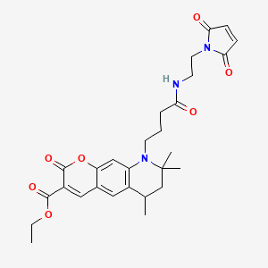 molecular formula C28H33N3O7 B1258880 ATTO 425马来酰亚胺 