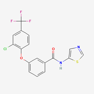 Benzamide, 3-[2-chloro-4-(trifluoromethyl)phenoxy]-N-5-thiazolyl-