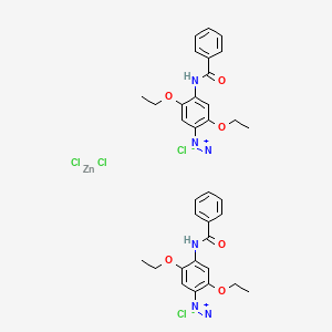 molecular formula C34H36Cl4N6O6Zn B1258897 快蓝 BB 盐 CAS No. 5486-84-0