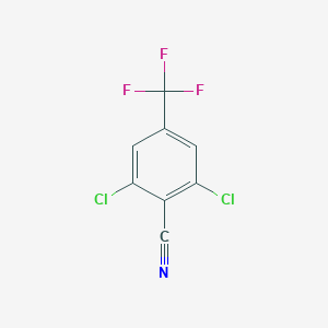 molecular formula C8H2Cl2F3N B125890 2,6-Dichloro-4-(trifluoromethyl)benzonitrile CAS No. 157021-61-9