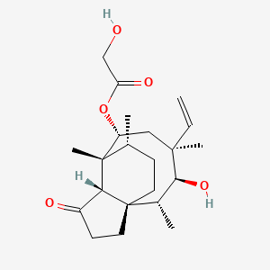 [(1S,2R,3S,4S,6R,7R,8S,14R)-4-ethenyl-3-hydroxy-2,4,7,14-tetramethyl-9-oxo-6-tricyclo[5.4.3.01,8]tetradecanyl] 2-hydroxyacetate