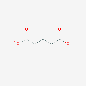 molecular formula C6H6O4-2 B1258928 2-亚甲基戊二酸 