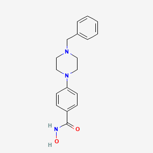 Benzamide, N-hydroxy-4-[4-(phenylmethyl)-1-piperazinyl]-