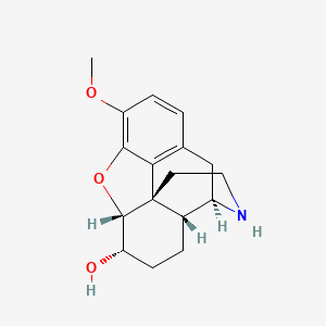 molecular formula C17H21NO3 B1258945 Morphinan-6-ol, 4,5-epoxy-3-methoxy-, (5alpha,6alpha)- CAS No. 845-69-2