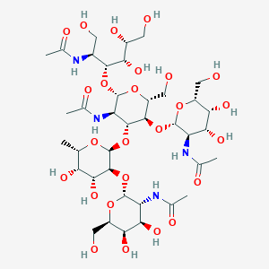 molecular formula C38H66N4O25 B1258947 Gp-1beta-b6 