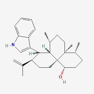molecular formula C28H39NO B1258951 10,23-二氢-24,25-脱氢黄曲霉素 