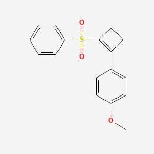 Benzene, 1-methoxy-4-[2-(phenylsulfonyl)-1-cyclobuten-1-yl]-