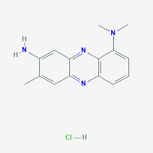 molecular formula C15H17ClN4 B1258952 3-Amino-6-dimethylamino-2-methylphenazine hydrochloride 