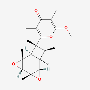 molecular formula C21H28O5 B1258953 Elysiapyrone B 