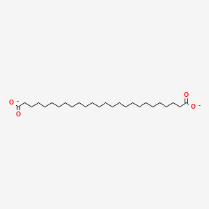 molecular formula C26H48O4-2 B1258956 二十六烷二酸(2-) 