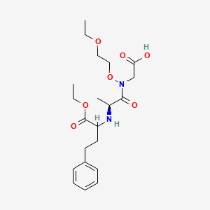 2-[2-ethoxyethoxy-[(2S)-2-[(1-ethoxy-1-oxo-4-phenylbutan-2-yl)amino]propanoyl]amino]acetic acid