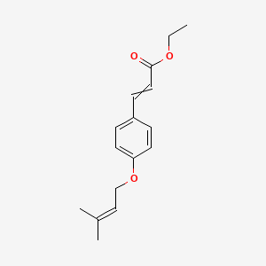 Ethyl 3-{4-[(3-methylbut-2-en-1-yl)oxy]phenyl}prop-2-enoate