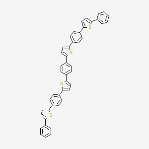 2,2'-(1,4-Phenylene)bis{5-[4-(5-phenylthiophen-2-yl)phenyl]thiophene}