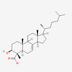 molecular formula C29H47O3- B1258968 3beta-Hydroxy-4beta-methyl-5alpha-cholest-7-ene-4alpha-carboxylate 