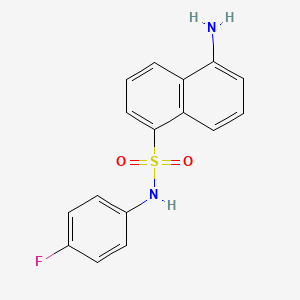 5-Amino-N-(4-fluorophenyl)naphthalene-1-sulfonamide