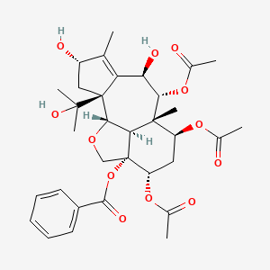 molecular formula C33H42O12 B1258974 tasumatrol G 