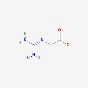molecular formula C3H6N3O2- B1258987 Carbamimidamidoacetate 