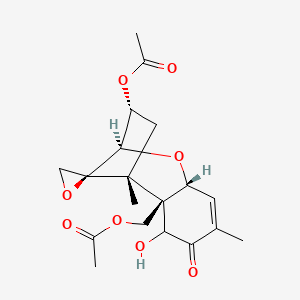 molecular formula C19H24O8 B1258991 3,15-Bis(acetyloxy)-12,13-epoxy-7-hydroxytrichothec-9-en-8-one (3alpha)- CAS No. 99604-10-1