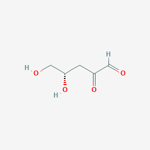 molecular formula C5H8O4 B1258994 3-脱氧-d-赤藓糖-2-酮糖 