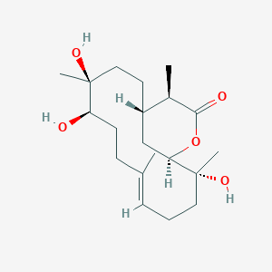 molecular formula C20H34O5 B1258997 Dihydrosinuflexolide 