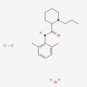 molecular formula C17H29ClN2O2 B1259000 (S)-罗哌卡因盐酸盐一水合物 