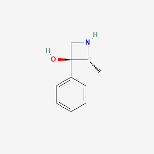 molecular formula C10H13NO B1259005 3-Phenyl-2-methylazetidine-3-ol CAS No. 35903-71-0