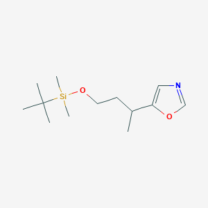 5-(4-{[tert-Butyl(dimethyl)silyl]oxy}butan-2-yl)-1,3-oxazole