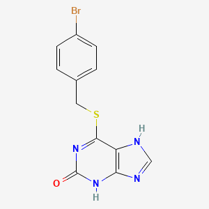 6-[(4-bromophenyl)methylsulfanyl]-9H-purin-2-ol