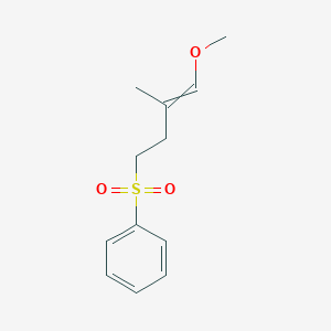 (4-Methoxy-3-methylbut-3-ene-1-sulfonyl)benzene