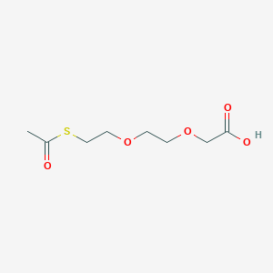 {2-[2-(Acetylsulfanyl)ethoxy]ethoxy}acetic acid