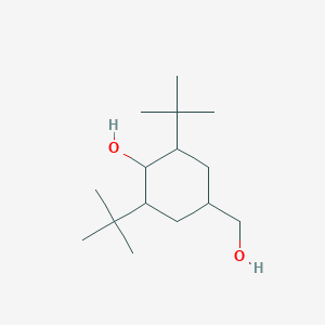 molecular formula C15H30O2 B12590148 2,6-Di-tert-butyl-4-(hydroxymethyl)cyclohexan-1-ol CAS No. 651043-18-4