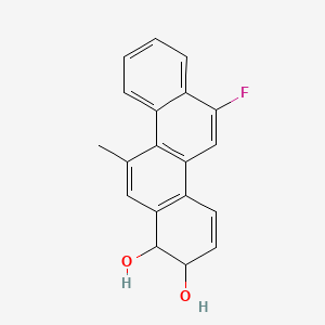 molecular formula C19H15FO2 B1259025 7,8-Dihydro-7,8-dihydroxy-12-fluoro-5-methylchrysene 