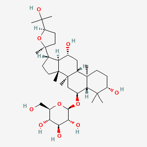 molecular formula C36H62O10 B1259035 Pseudoginsenósido Rt5 CAS No. 98474-78-3