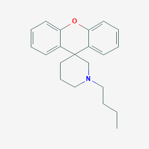 molecular formula C21H25NO B12590386 Spiro[piperidine-3,9'-[9H]xanthene], 1-butyl- CAS No. 648928-57-8