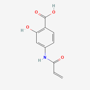 molecular formula C10H9NO4 B1259040 Poly(N-acryloyl-4-aminosalicylic acid) CAS No. 39839-48-0