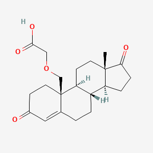 molecular formula C21H28O5 B1259046 19-O-Carboxymethoxyandrostenedione CAS No. 79524-41-7