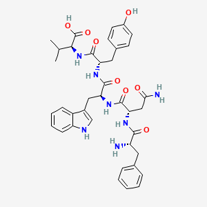 L-Phenylalanyl-L-asparaginyl-L-tryptophyl-L-tyrosyl-L-valine