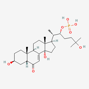 molecular formula C27H45O8P B1259048 2-脱氧蜕皮激素 22-磷酸 