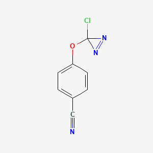 4-[(3-Chloro-3H-diaziren-3-yl)oxy]benzonitrile